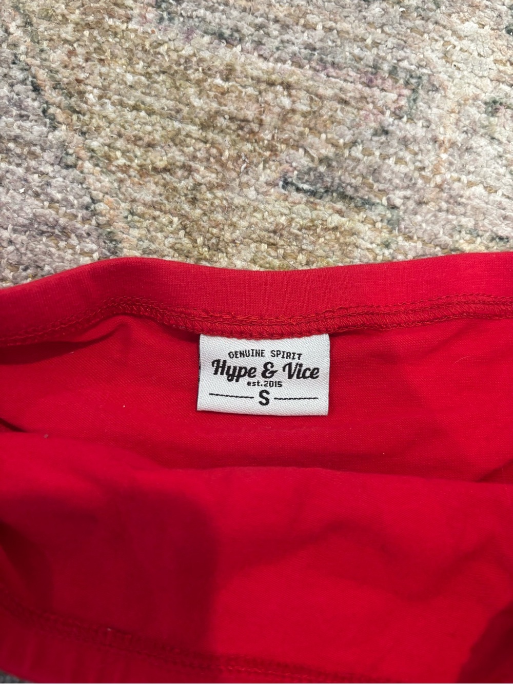 Red Bandeau Tube Top with Bold White CATS Logo - Picture 2 of 2